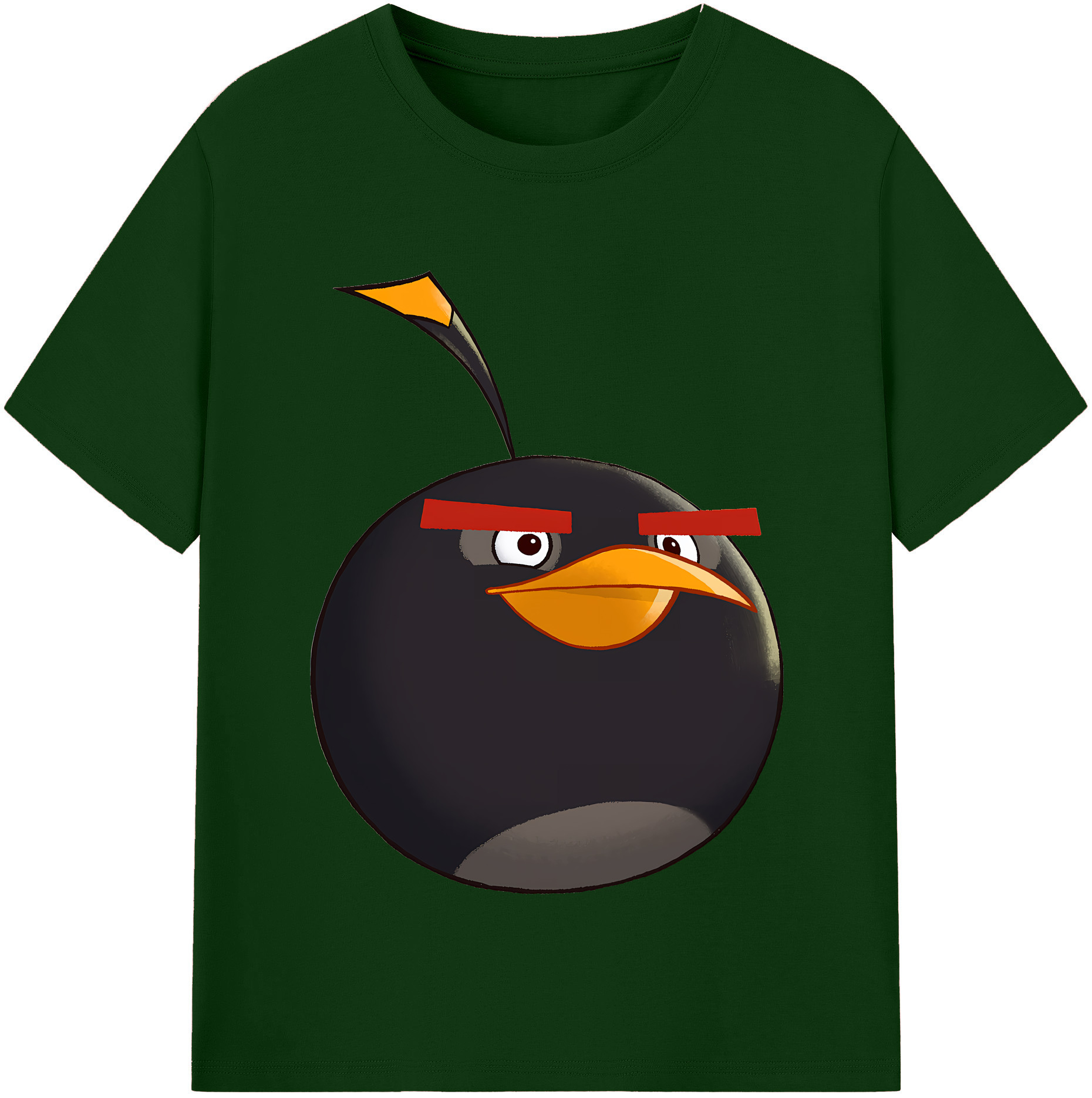 （画像用） Angry Birds アングリーバード 綿100％半袖Tシャツ（フロントプリント）